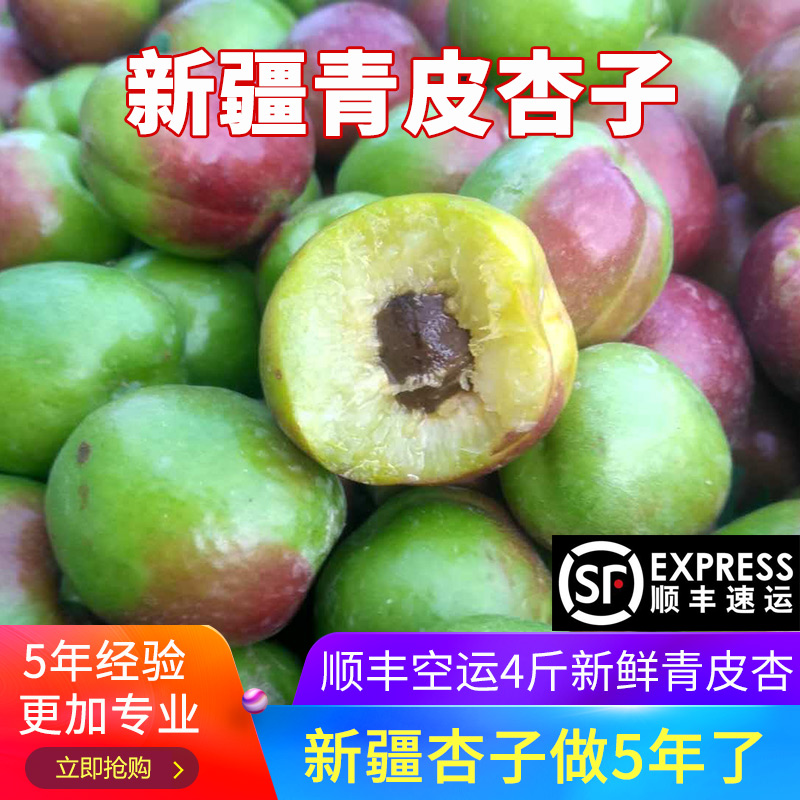 新疆青皮杏子新鮮水果現摘現發應季兒童孕婦水果非小白杏紅杏4斤在類目 水產肉類/新鮮蔬果/熟食, 新鮮水果, 其它中 - 來自Buy2taobao.com提供專業的淘寶代購服務