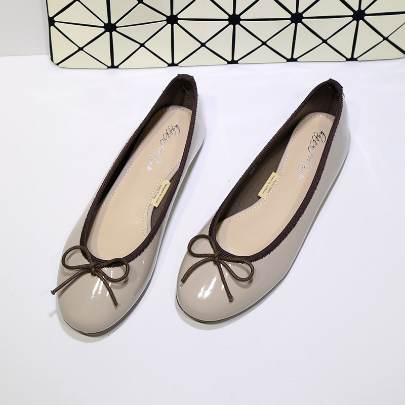 Single shoes bow Spring 2019 new pattern Ballet Flat shoes comfortable Versatile Round Shallow mouth tenderin the Women's Shoes, Low shoes category - from Buy2taobao.com to provide professional Taobao agent buy service