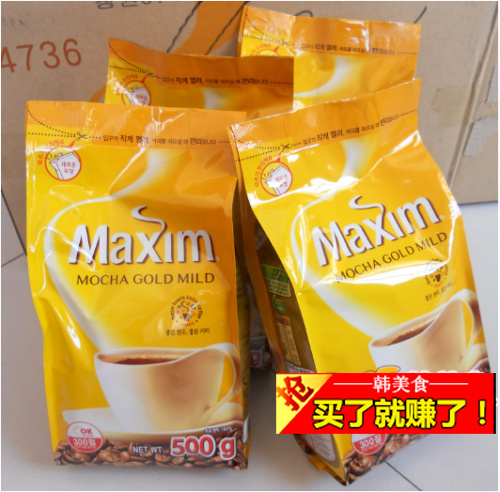 韩国咖啡 麦馨纯咖啡 500g 摩卡味 纯黑无糖咖啡 原装进口苦咖啡|ruв категории кофе/хлопья/напиток, растворимый кофе/кофе/порошок, растворимый кофе - от Buy2taobao.com для оказания профессиональной услуги покупки агента Taobao