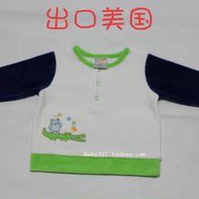 外贸原单absorba/婴儿宝宝天鹅绒长袖T恤/哈衣/爬服/0-12M