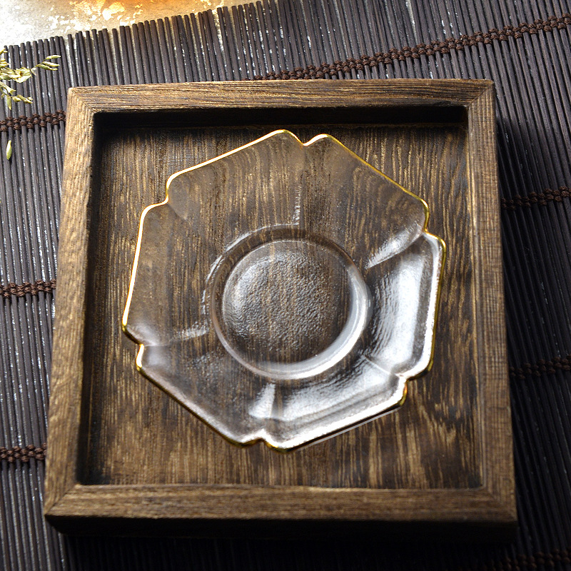 A Zen. Heat Glass cup Cup holder heat insulation manual crystal transparent Tea mat tea set parts Tea ceremonyin the Tableware , Tea set , Kung Fu Tea category - from Buy2taobao.com to provide professional Taobao agent buy service