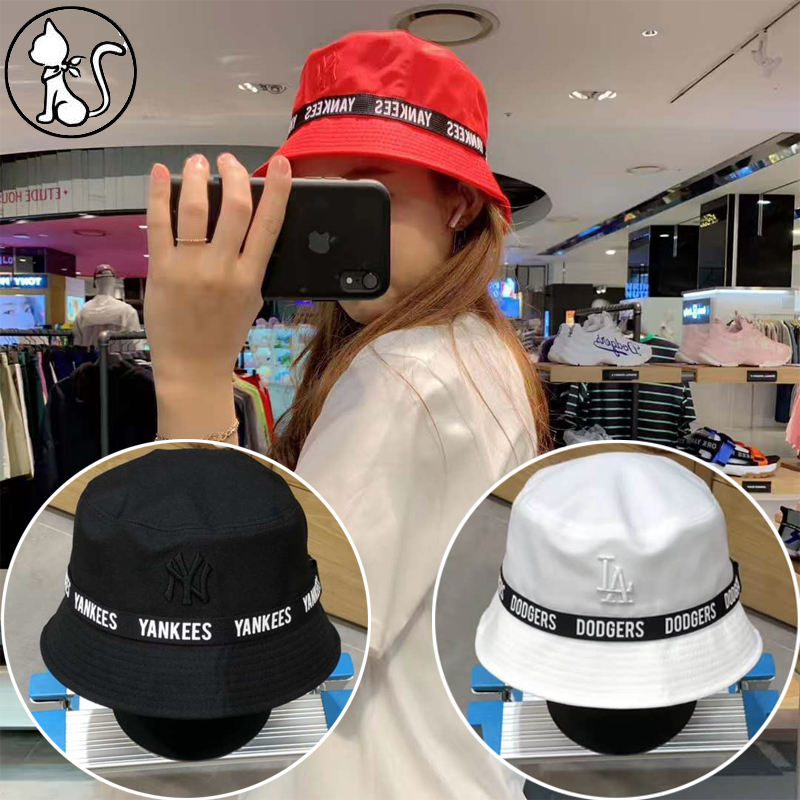 MLB帽子韩国正品2019夏季洋基队字母飘带男女平顶遮阳盆帽 渔夫帽在类目 服饰配件/皮带/帽子/围巾, 帽子中 - 来自Buy2taobao.com提供专业的淘宝代购服务