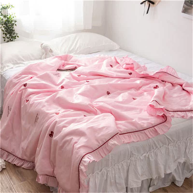 ins Net Red Princess wind Lotus leaf 60 Cotton love Embroidery Summer quilt Bedclothes air conditioner The quilt corein the Storage consolidation , Home Storage appliances , Pouch , Storage Bag category - from Buy2taobao.com to provide professional Taobao agent buy service