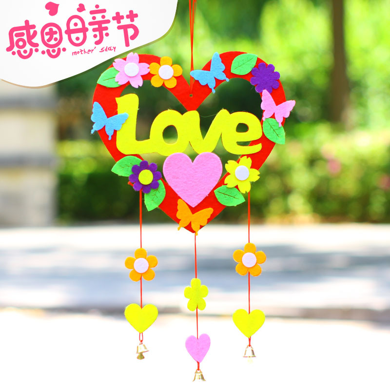 不织布花环挂饰 幼儿园创意母亲节礼物儿童手工制作DIY材料包在类目 玩具/童车/益智/积木/模型, 串珠/拼图/配对/拆装/敲打玩具, 螺母拆装/组合玩具中 - 来自Buy2taobao.com提供专业的淘宝代购服务