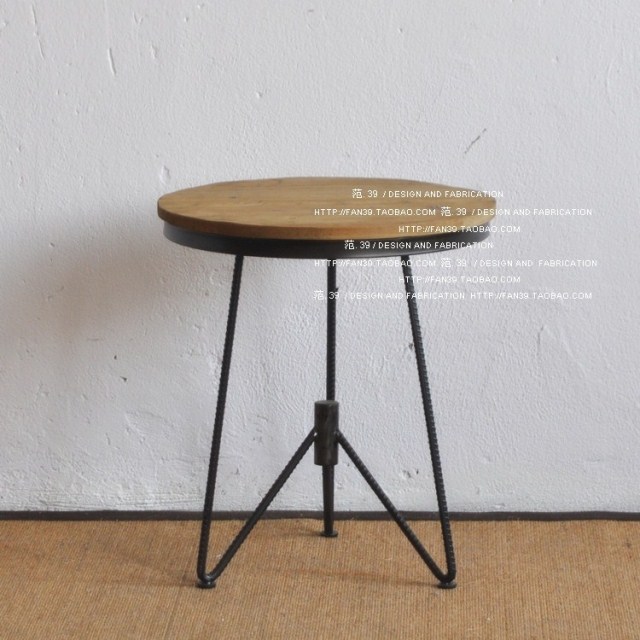 European style Wrought iron coffee table Coffee Tables Small round table Simplicity Telephone sofa woodiness balcony Small table Countryside fashionin the Residential furniture , Categories , Tea table category - from Buy2taobao.com to provide professional Taobao agent buy service