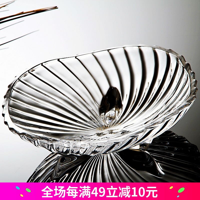 Spiral Fruit plate Fruit bucket Glass plate Dried fruit tray Lead-free glass Salad bowl Glass plate European stylein the Tableware , Tableware , Fruit bowl/Fruit plate/Hamper category - from Buy2taobao.com to provide professional Taobao agent buy service