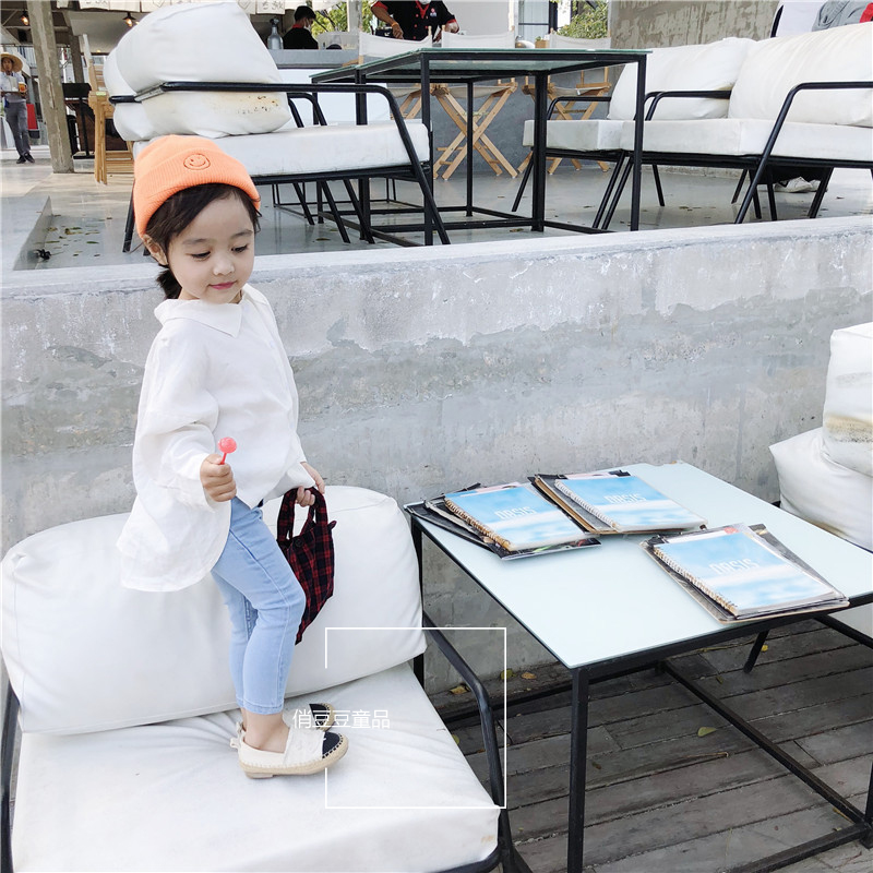 女童衬衫2019春新款童装女宝宝韩版格子翻领长袖宽松休闲衬衫上衣|msdalam kategori Kanak-kanak/Bayi/Keluarga dipasang, shirt - dari Buy2taobao.com untuk memberikan perkhidmatan ejen Taobao profesional membeli