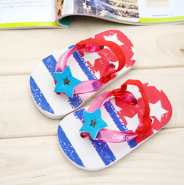Special shop high quality Non-slip bottom children sandals Sandals flip flops Boy girl blue stripein the Shoes/Baby Shoes/Parent-child shoes , Slippers category - from Buy2taobao.com to provide professional Taobao agent buy service