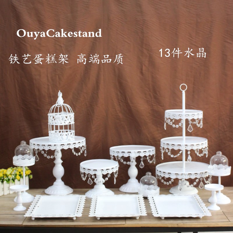 甜品台摆件架子套装欧式 生日派对点心架糕点盘 婚礼三层蛋糕架子在类目 餐饮具, 餐具, 果盆/果盘/果篮中 - 来自Buy2taobao.com提供专业的淘宝代购服务