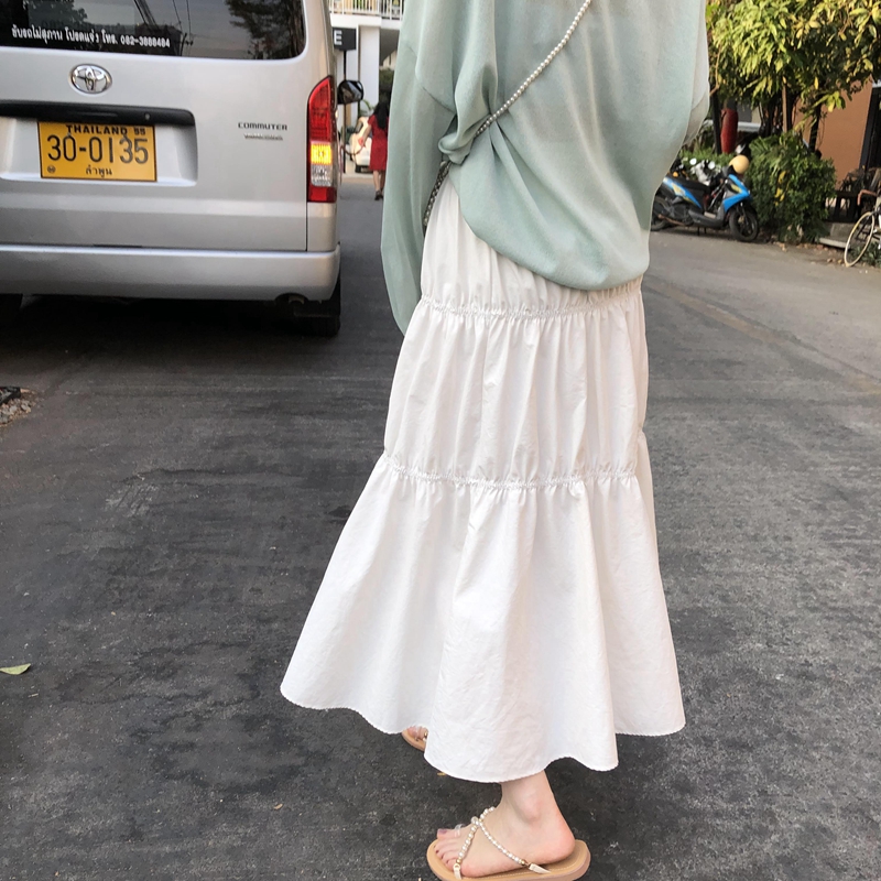 Dark 77 Unique Crimp Korean Edition Elastic Paige Show thin Mid length version skirtin the Women's clothing/Boutique , Skirts category - from Buy2taobao.com to provide professional Taobao agent buy service