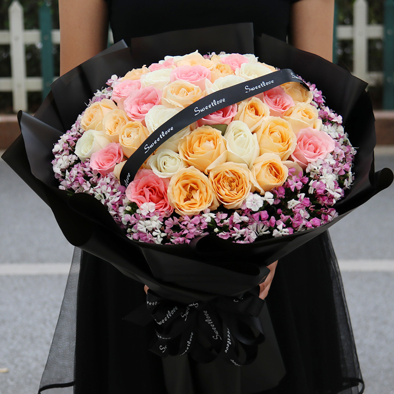 Valentine's Day Hechi flower express Same city Red rose Bouquet of flowers Gift box Jinchengjiang Nandan Tian'e Fengshan Floristin the Flower delivery/Flowers simulation/Plants gardening , Flower delivery(City) category - from Buy2taobao.com to provide professional Taobao agent buy service