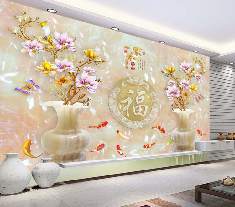3D瓷砖背景墙电视背景微晶石仿玉中式古典仿玉玉雕花瓶 家和富贵在类目 家装主材, 瓷砖, 瓷砖背景墙中 - 来自Buy2taobao.com提供专业的淘宝代购服务