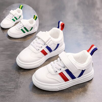 儿童小白鞋皮面运动鞋1-6岁宝宝鞋男童鞋2020秋季女童百搭小童鞋