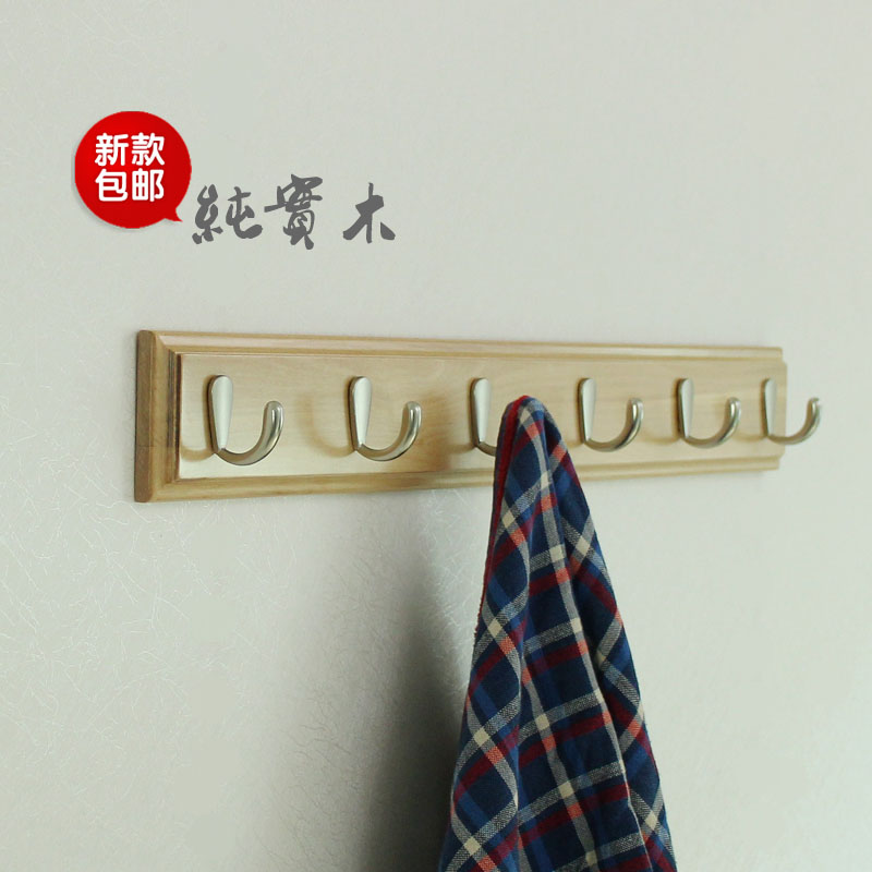 包邮纯实木挂衣钩门后壁挂衣服钩墙壁挂钩卧室挂衣架客厅实木挂钩在类目 住宅家具, 架类, 衣帽架中 - 来自Buy2taobao.com提供专业的淘宝代购服务