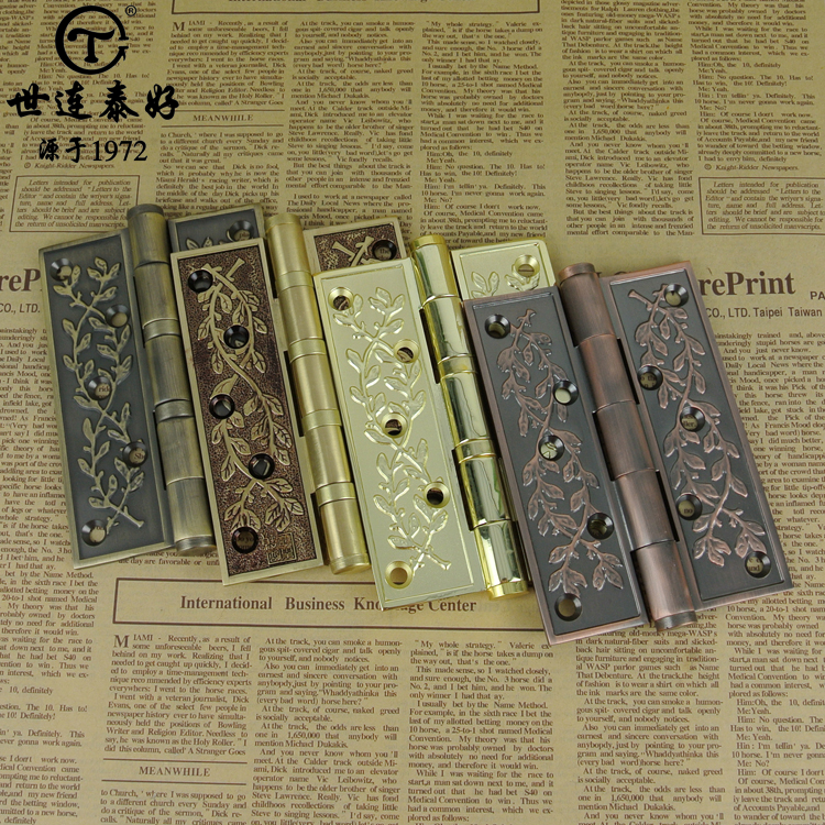 Thai Good Copper hinge All copper European style Door hinge 5 inch Pure copper thickening Wooden doors Flat open Hingein the Basic building materials , Home Hardware , Hinge , Bearing Hinge category - from Buy2taobao.com to provide professional Taobao agent buy service