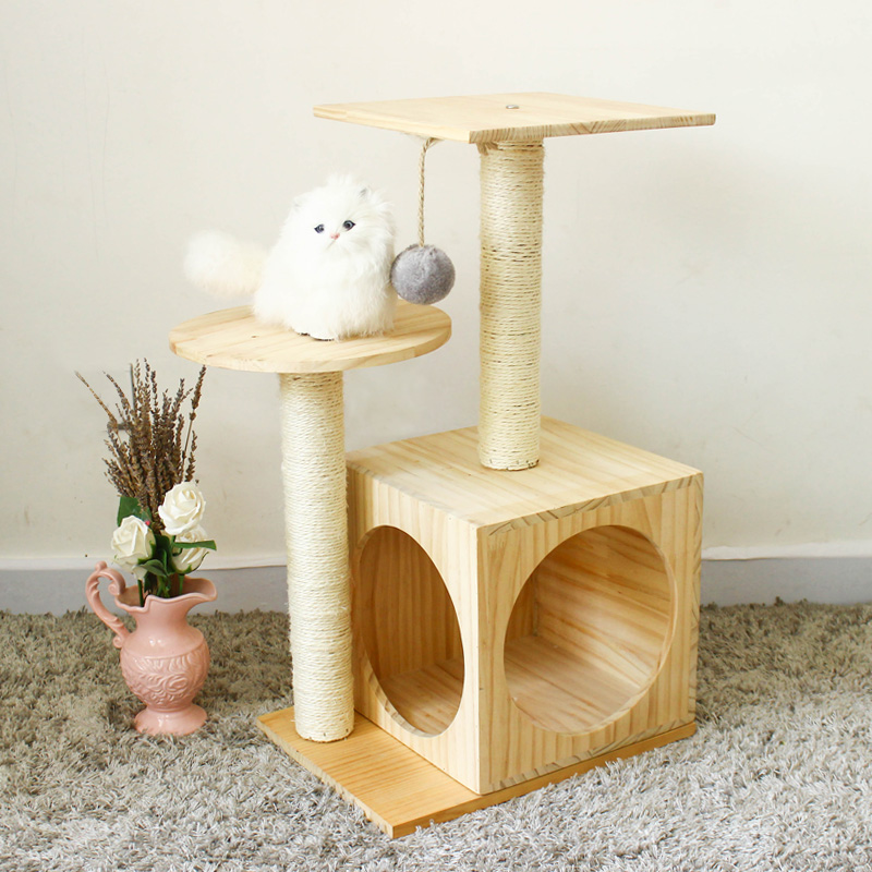 小型猫爬架实木猫窝迷你剑麻跳台猫抓柱便捷猫咪玩具宠物用品包邮|ruв категории животное/Животное питание и принадлежностей, кошка/собака игрушка, кошка на раме - от Buy2taobao.com для оказания профессиональной услуги покупки агента Taobao