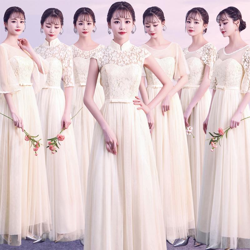 2019 new pattern Bridesmaid Dresses have more cash than can be accounted for Chinese style Sisters Dress skirt temperament Chinese style banquet Evening dressin the Women's clothing/Boutique , Wedding/Cheongsam/Formal dress , Formal dress/Evening category - from Buy2taobao.com to provide professional Taobao agent buy service