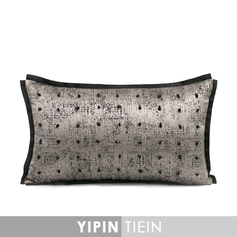 藝品|黑色手工腰枕|灰色布藝縫黑曜石別墅樣板房抱枕現代風碎花在類目 居家布藝, 靠墊/抱枕中 - 來自Buy2taobao.com提供專業的淘寶代購服務