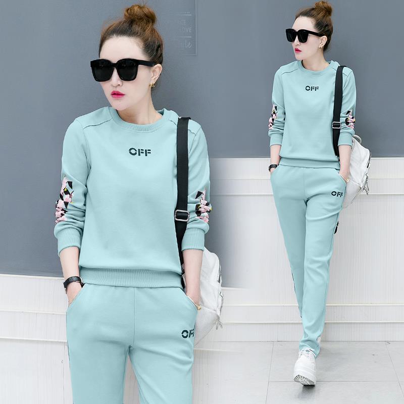 Sportswear suit Women's wear 2018 Spring and autumn season new pattern Korean Edition student Large Easy fashion Sweater Two piece setin the Women's clothing/Boutique , Set/Student uniforms/Work uniforms , Leisure sports suit category - from Buy2taobao.com to provide professional Taobao agent buy service