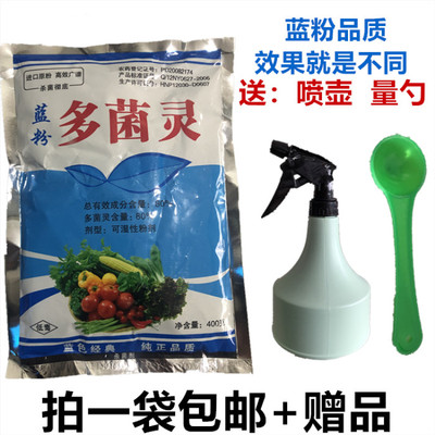 送礼品 多菌灵花卉杀菌剂月季黑斑多肉烟煤黑腐花药 包邮 400克