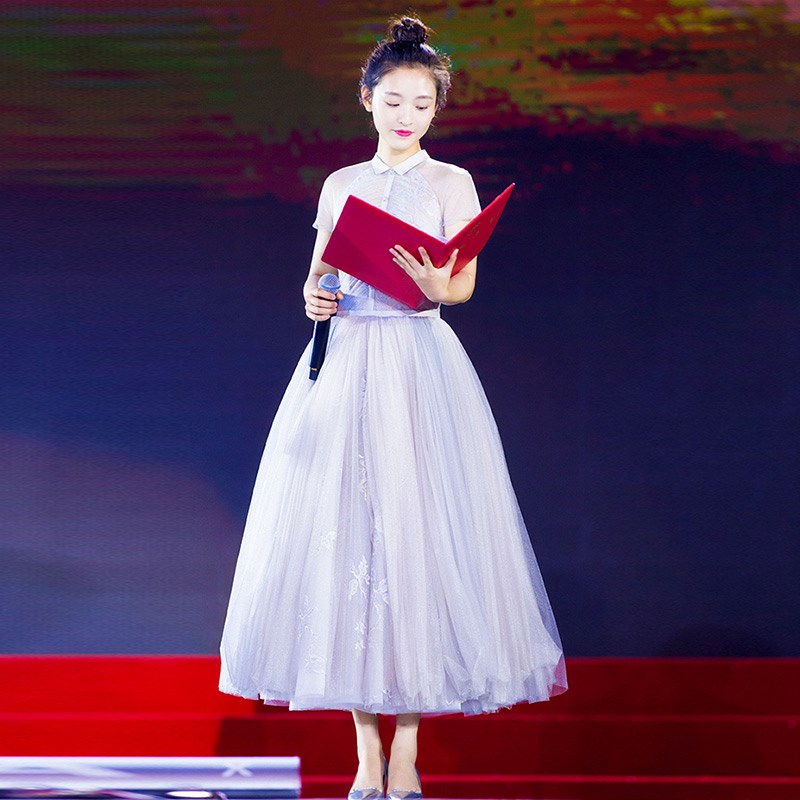 兒童節六壹主持人禮服女款老師朗誦禮服女文藝小個子高中學生服裝在類目 女裝/女士精品, 婚紗/旗袍/禮服, 禮服/晚裝中 - 來自Buy2taobao.com提供專業的淘寶代購服務