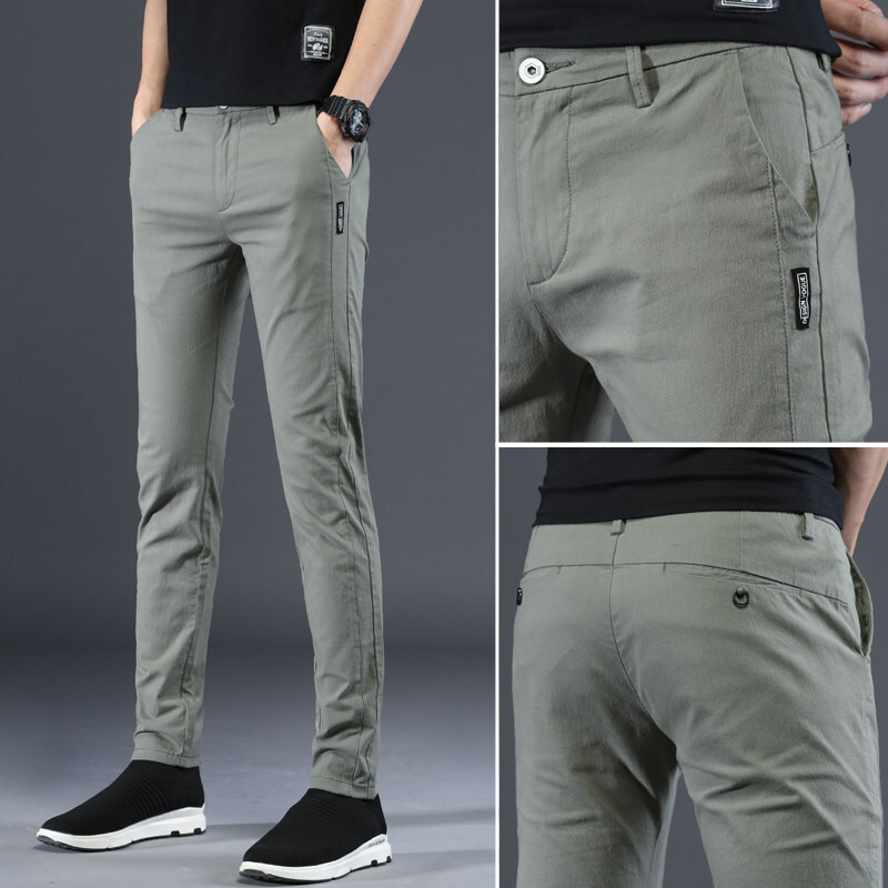 LOO Pants men 2019 new pattern Spring Thin section Korean Edition Self cultivation Straight Pencil Pants summer Trend business affairs trousersin the Play mode/Anime/Periphery/cos/Board games , Cosplay Apparel/Props/Service , Cosplay Men category - from Buy2taobao.com to provide professional Taobao agent buy service