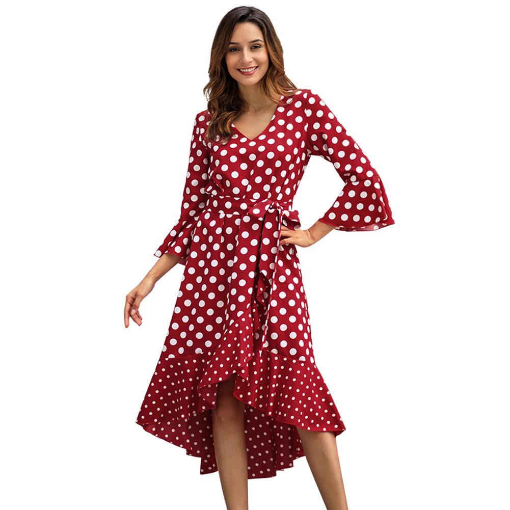 Independent wave point long sleeve large size dress连衣裙|msdalam kategori adat peribadi/Design Services/DIY, beg pakaian adat, Pakaian adat, Cheongsam adat - dari Buy2taobao.com untuk memberikan perkhidmatan ejen Taobao profesional membeli