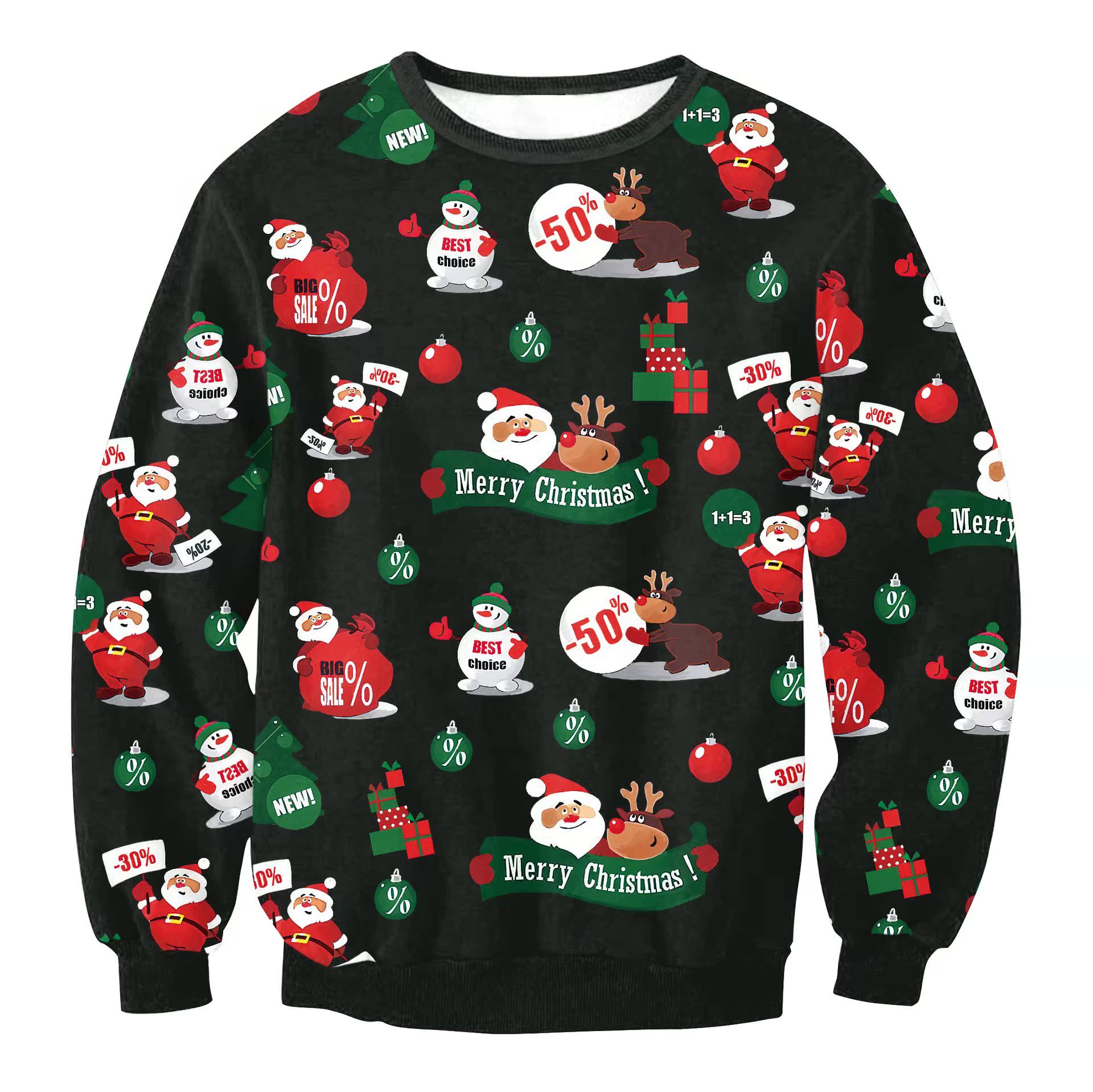 Pullover sweater female Santa Claus print long sleevesin the Personalized custom/Design Services/DIY , Custom clothing bags , Custom clothing , Custom knitting class category - from Buy2taobao.com to provide professional Taobao agent buy service