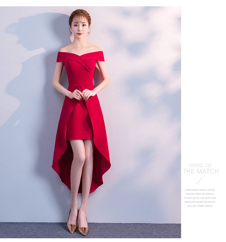 一字火热敬酒服连衣裙2019畅销结婚礼服答谢宴订婚新品肩晚礼服裙|ruв категории Женская одежда, Cвадебные платья, платье/вечернее платье - от Buy2taobao.com для оказания профессиональной услуги покупки агента Taobao