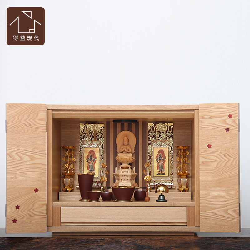 原木色日式带门佛龛现代简约实木家用小佛柜宽大空间容纳小佛龛|msdalam kategori perabot kediaman, kabinet, kabinet Buddha/tempat-tempat suci - dari Buy2taobao.com untuk memberikan perkhidmatan ejen Taobao profesional membeli