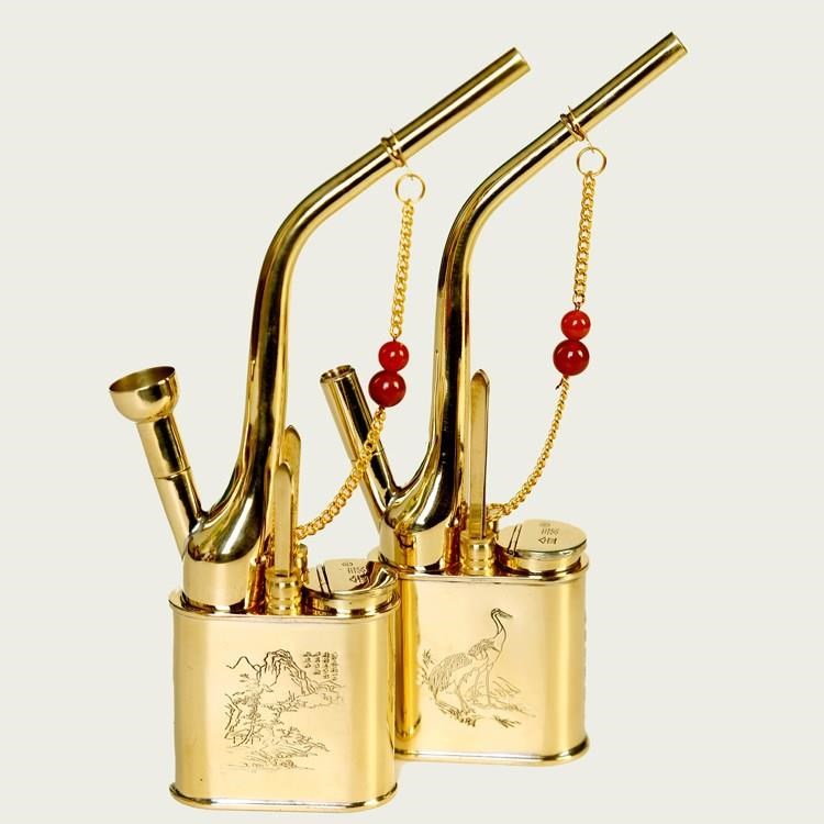 Pure copper pipe Retro old-fashioned brass full set Hookahs Hookah Hookah All copper filter Dual usein the ZIPPO/Swiss Army Knife/Glasses , Smoking , Pipe category - from Buy2taobao.com to provide professional Taobao agent buy service