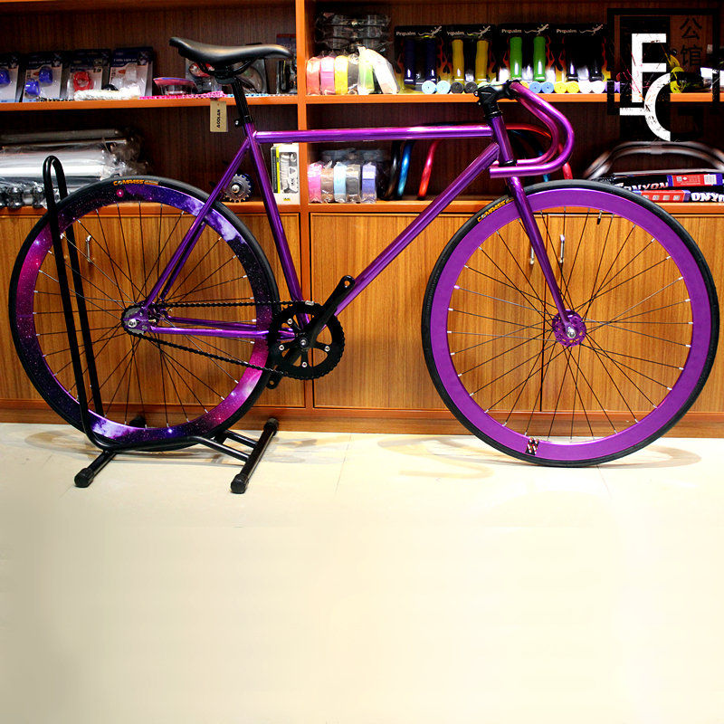 fixed gear Dead flying Mansion quality goods starry sky electroplate 40mm Fixed Gear Bikes violet electroplate starry skyin the Bike/Riding equipment/Parts and Accessories , Bicycle Vehicle , Dead fly category - from Buy2taobao.com to provide professional Taobao agent buy service