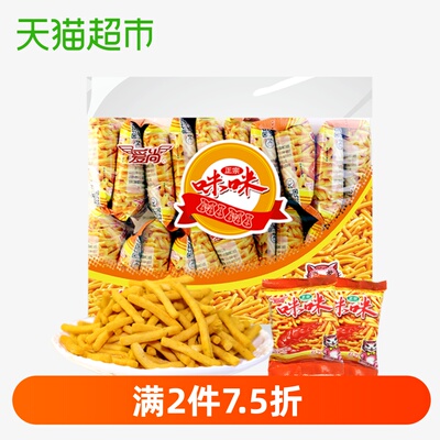 咪咪虾条360g爱尚好吃膨化零食童年大礼包网红休闲怀旧小吃食品