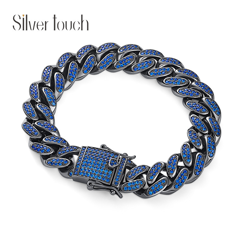 Explosive money Bracelet man fashion Jewelry Europe and America Hip hop Cuba Black gold jewelry Boyfriend giftin the Accessories/Fashion Jewelry, Bracelets category - from Buy2taobao.com to provide professional Taobao agent buy service