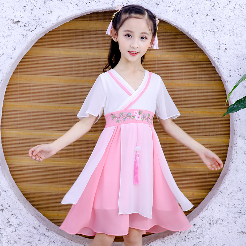 Hanfu fairy Summer wear princess Ruskirt Chinese style ancient costume summer children Tang costume 12 year 15 Little Girlin the Children/Baby/Family fitted , Children's Robes/Costume/National costume , Costume category - from Buy2taobao.com to provide professional Taobao agent buy service