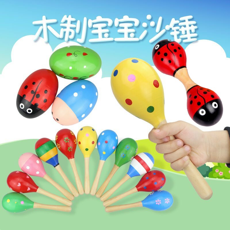 彩色卡通双头木头沙蛋沙铃沙球沙锤摇铃幼儿园游戏派对道具玩具在类目 运动/瑜伽/健身/球迷用品, 舞蹈/健美操/体操, 啦啦队, 更多啦啦队配饰中 - 来自Buy2taobao.com提供专业的淘宝代购服务
