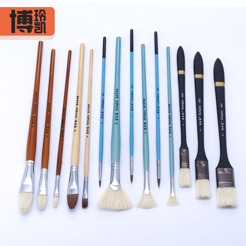 包邮油画笔14件套装 考试专用美术用品工厂供应油画笔羊毫水彩笔在类目 电子词典/电纸书/文化用品, 画具/画材/书法用品, 水彩笔中 - 来自Buy2taobao.com提供专业的淘宝代购服务