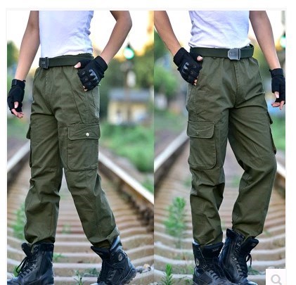 老保工作男宽松汽修劳保服焊工子耐磨耐脏夏季薄款机修多口袋|msdalam kategori Pakaian Lelaki, seluar santai - dari Buy2taobao.com untuk memberikan perkhidmatan ejen Taobao profesional membeli