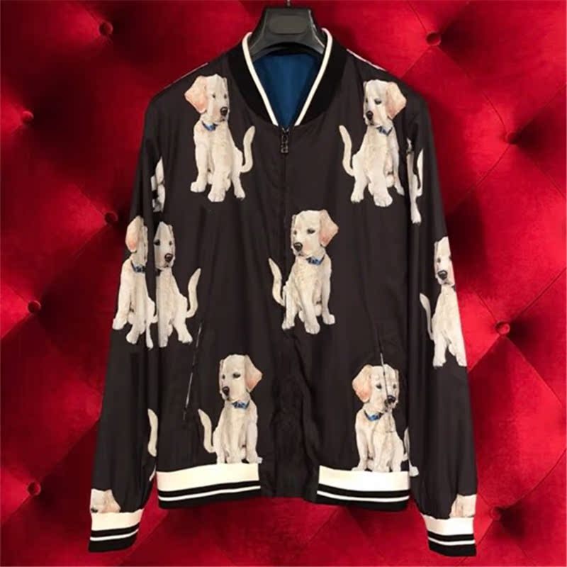 D home tide card 2018 Autumn and winter Posters paragraph Rab printing Jacket men and women Fashion show coat jacketin the Men's clothing, Jacket category - from Buy2taobao.com to provide professional Taobao agent buy service