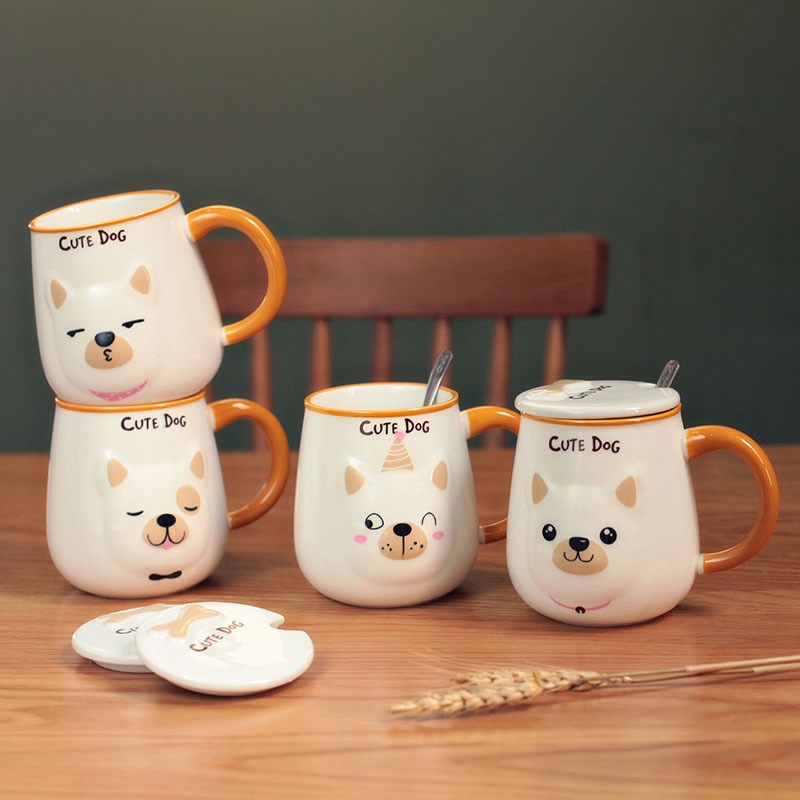 Mug With cover lovers lovely Super adorable High-capacity Simplicity Water cup originality personality Trend Ceramic cupin the Tableware , Cup/Cups/Kettle , Mug category - from Buy2taobao.com to provide professional Taobao agent buy service