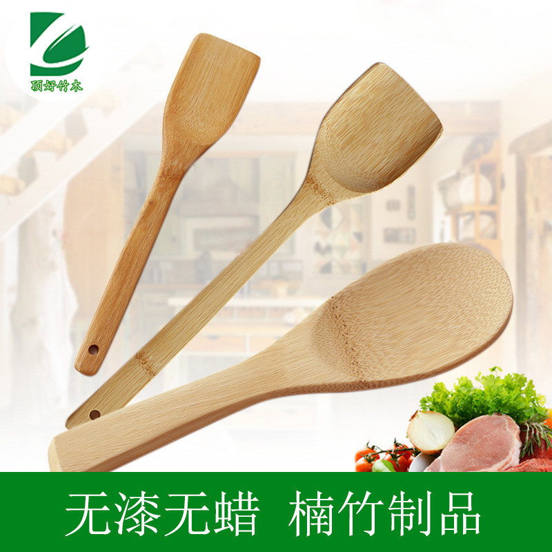 Top good household Bamboo scoop Spatula Frying spade thickening Spatula Cooking Shovel kitchen Appliances 3 Set of partsin the Kitchen/Cooking utensils , Cooking utensils , Cooking Tool Set category - from Buy2taobao.com to provide professional Taobao agent buy service