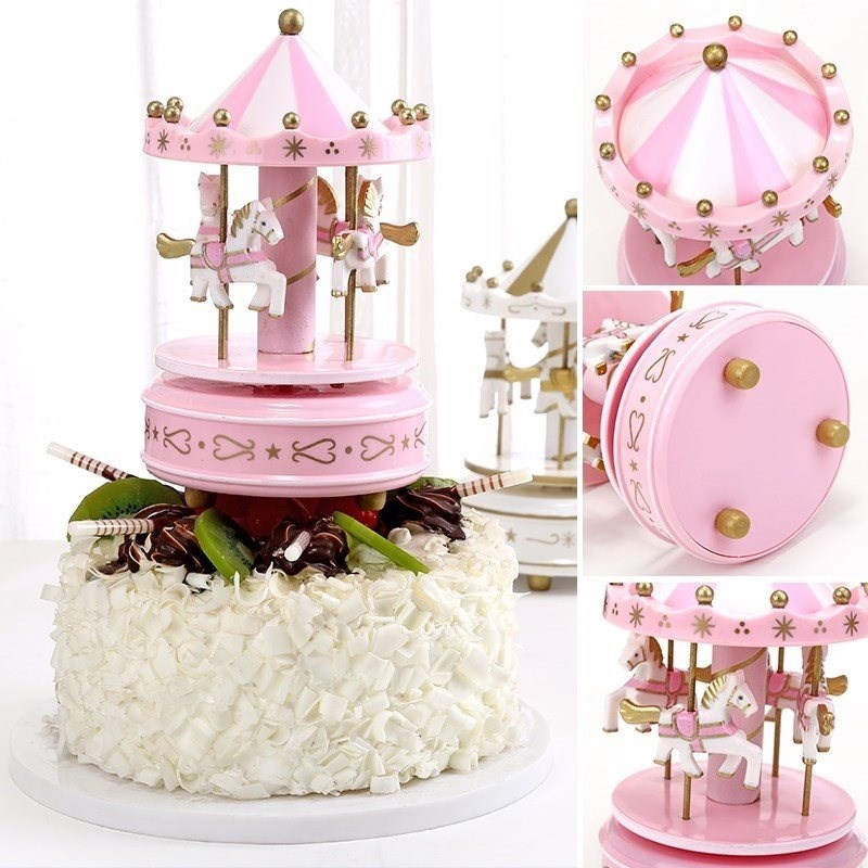 buoyancy Pink girl merry-go-round Music box Birthday gift Cake baking ornament birthdayin the Toy/Childs/Puzzle/Building block/Model , Musical toy/Children's Musical Instruments , Music Box/Music Box category - from Buy2taobao.com to provide professional Taobao agent buy service