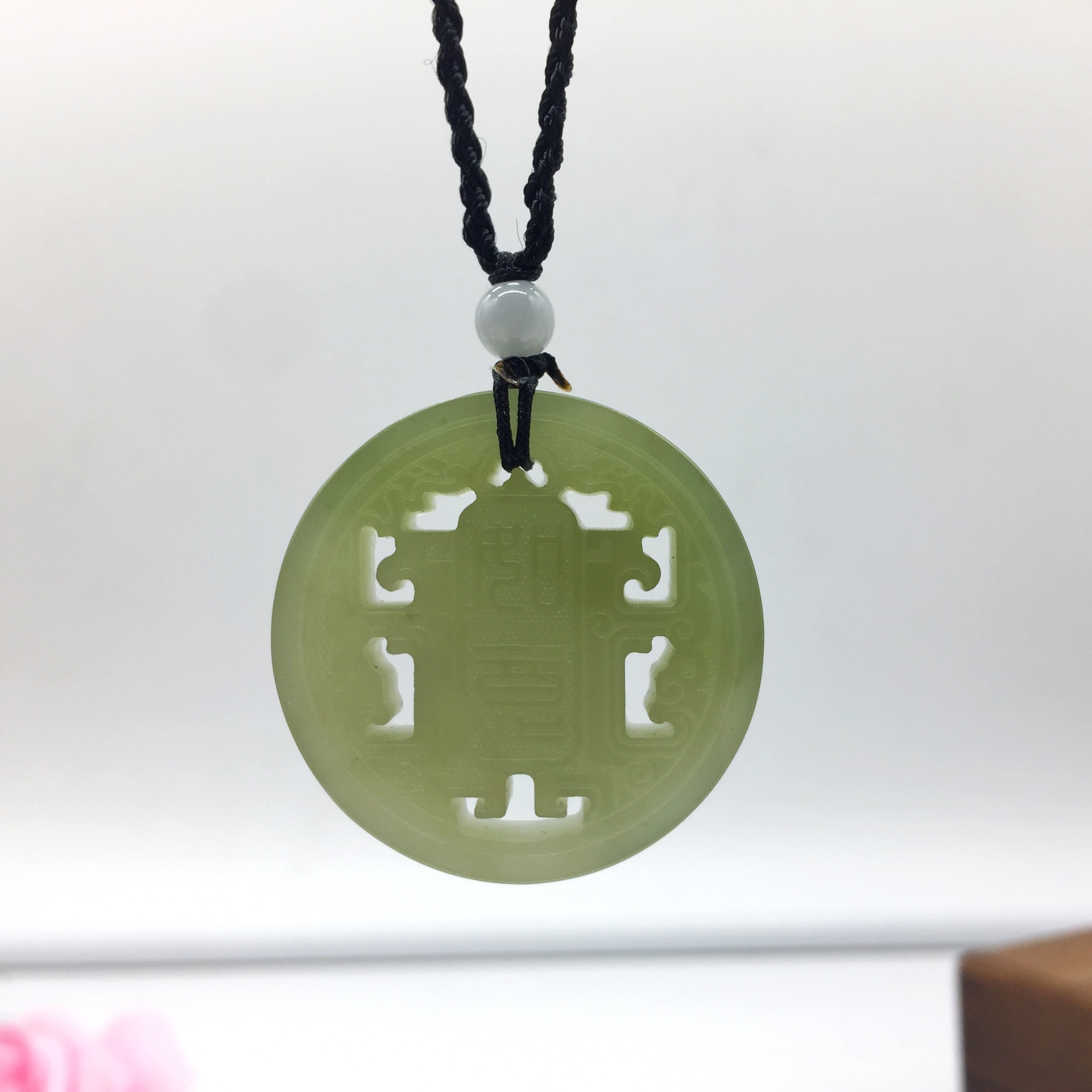 和田玉精品雕刻件圆形 GY GY1C-02|msdalam kategori barang kemas/berlian/Emerald/emas, dan nephrite, Neckwear - dari Buy2taobao.com untuk memberikan perkhidmatan ejen Taobao profesional membeli