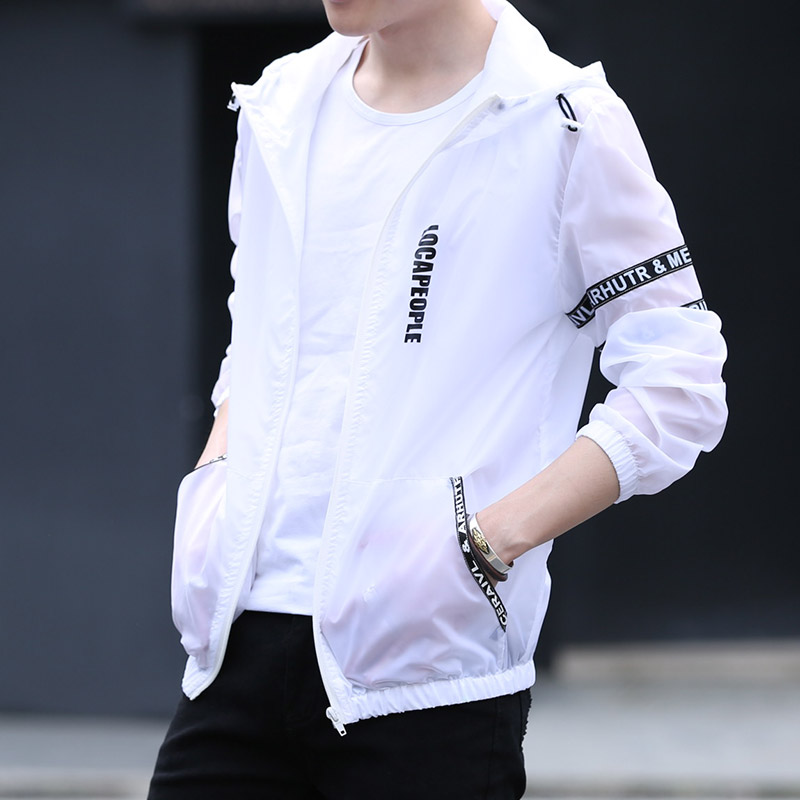 Sunscreen summer Light and thin leisure time Hooded Sunscreen motion ventilation coat skinin the Men's clothing, Jacket category - from Buy2taobao.com to provide professional Taobao agent buy service