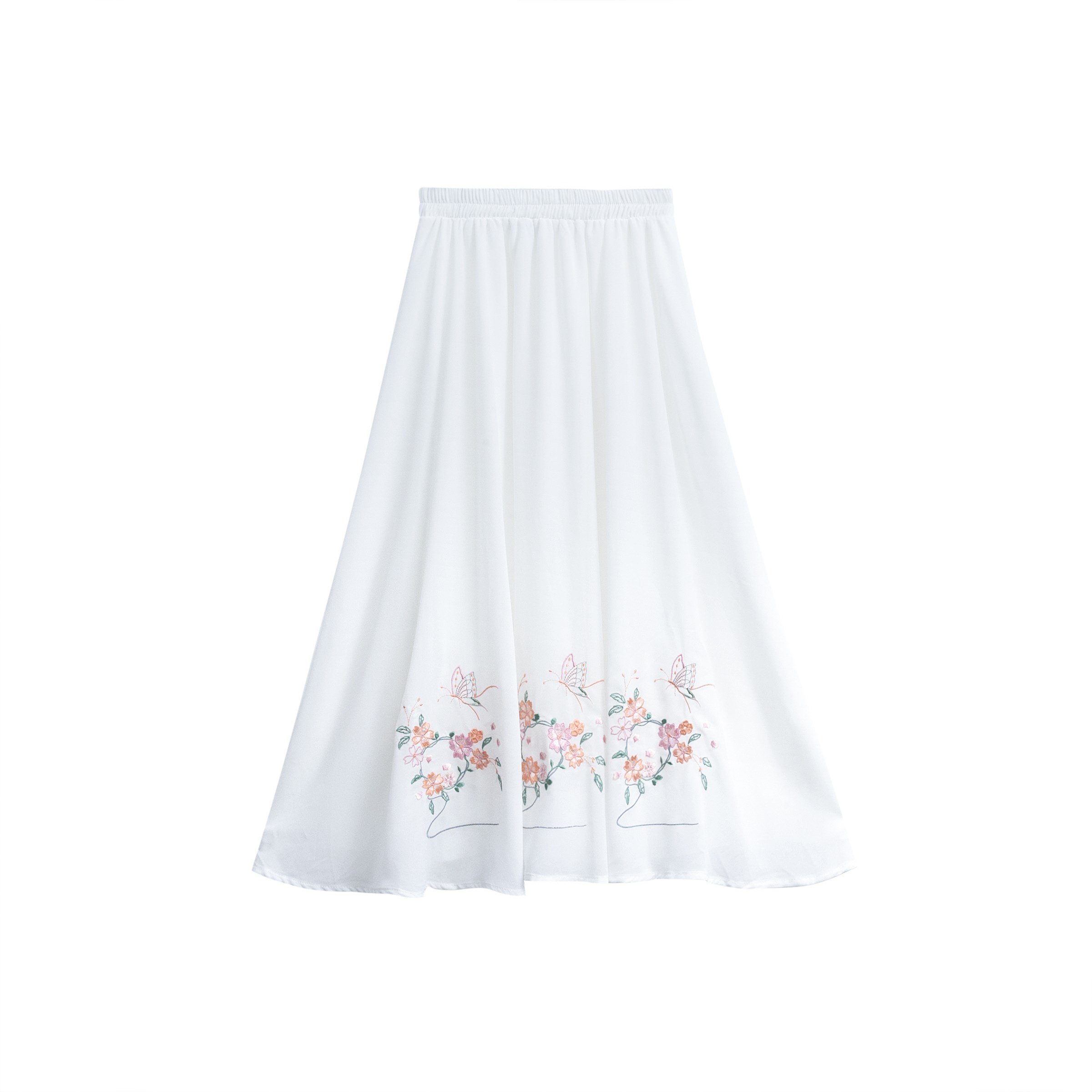 2019春夏季新款民族风女半身裙绣花雪纺仙气大摆裙A字裙半身裙女|ruв категории Женская одежда, юбка - от Buy2taobao.com для оказания профессиональной услуги покупки агента Taobao