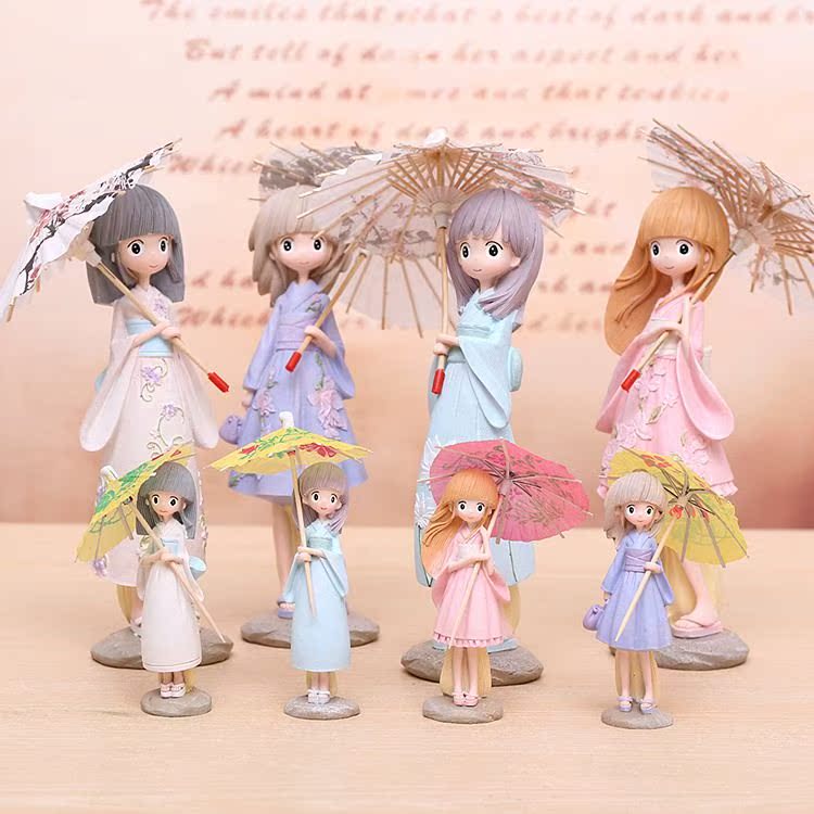 A gentle wind Hold up an umbrella girl A gentle wind girl Size resin Decoration Home Furnishing decorate Arts and Crafts student giftin the Home Daily , Writing board category - from Buy2taobao.com to provide professional Taobao agent buy service