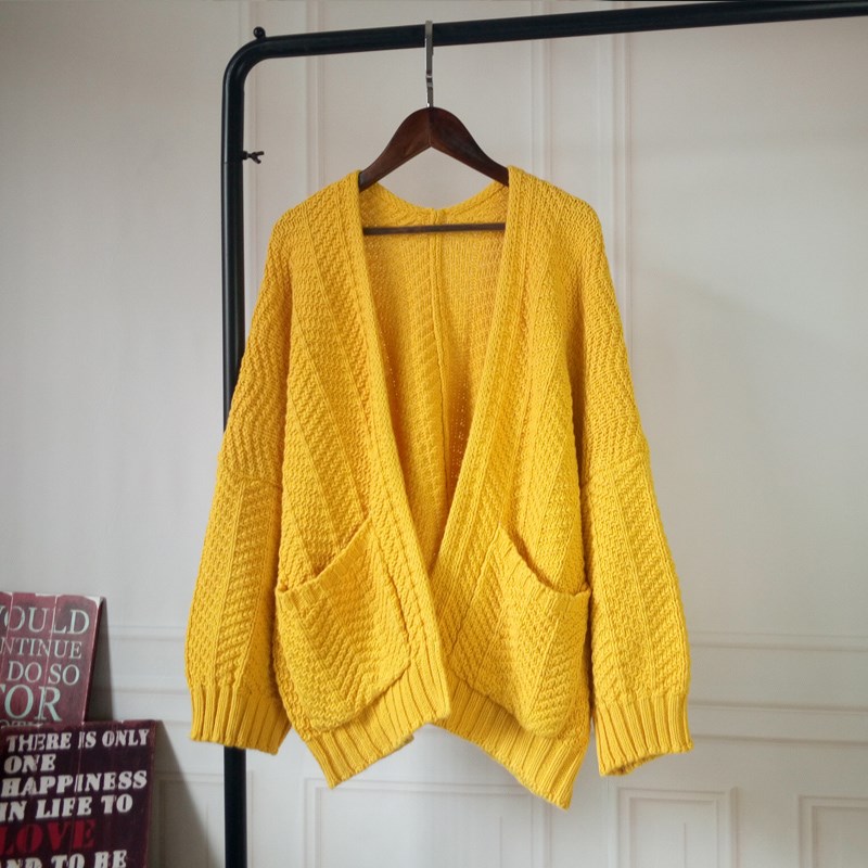 2019 spring clothes new pattern Thick lines 7f Sleeve Cardigan Women's wear Sweater Korean Edition bishop sleeve sweater coat thickeningin the Women's clothing/Boutique , Sweaters category - from Buy2taobao.com to provide professional Taobao agent buy service