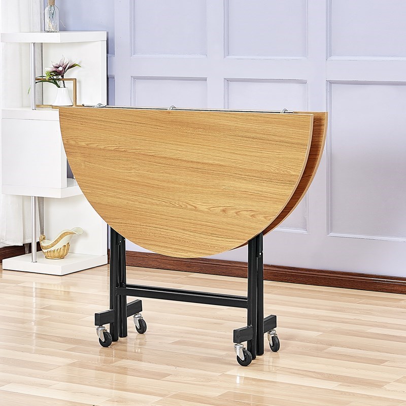 折叠圆桌简易家用餐厅桌椅组合大圆桌餐厅户外可收纳卧室坐地简易|ruв категории жилой мебели, Таблица класса, складной стол - от Buy2taobao.com для оказания профессиональной услуги покупки агента Taobao