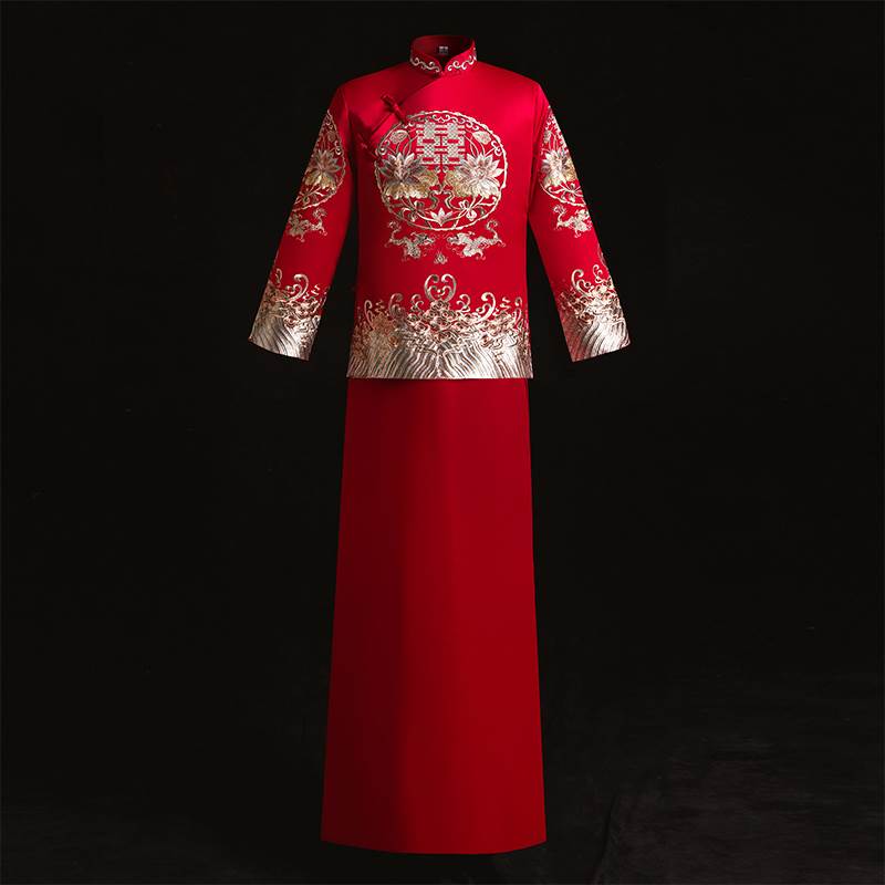 瓊蘭秀禾服新郎2019男士唐裝中式結婚禮服新款馬褂龍鳳褂男裝在類目 男裝, 民族服裝中 - 來自Buy2taobao.com提供專業的淘寶代購服務
