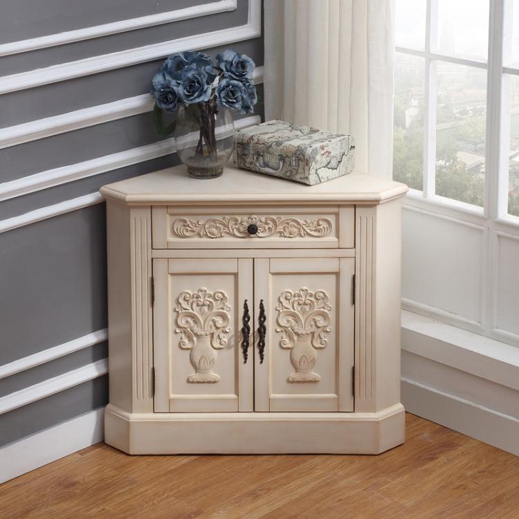 Europe and America rural Triangle cabinet Sector white Corner cabinet Corner cupboard Sideboard a living room solid wood Corner cabinet Wine cabinetin the Residential furniture , Cabinet , Corner cabinet category - from Buy2taobao.com to provide professional Taobao agent buy service